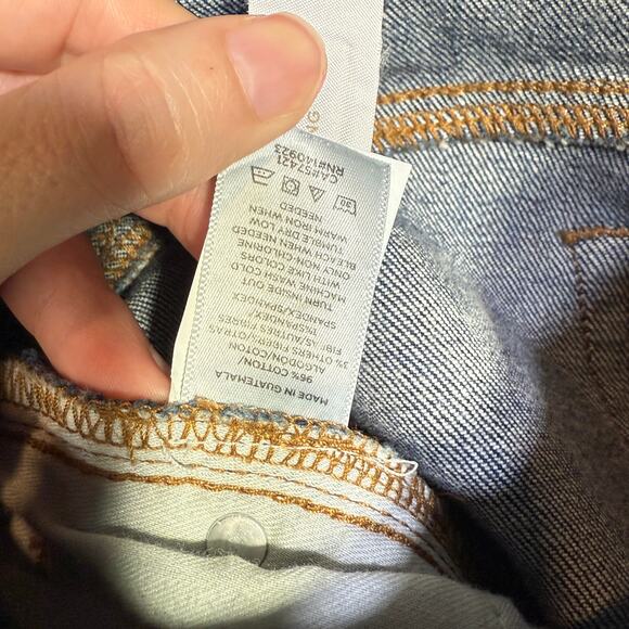 LOFT Girlfriend mid rise Jeans in Dark Rinse Size 25 $80 - Picture 8 of 8